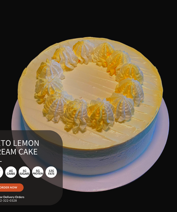 Keto Lemon Cream Cake